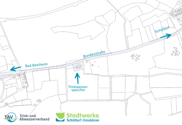 Skizze Zuleitung Trinkwasserspeicher